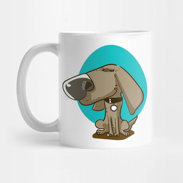 big nose sweet puppy funny cartoon by anticute